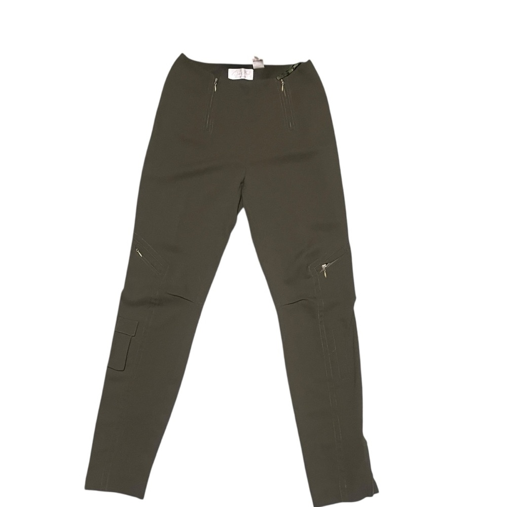 Byron Lars Beauty Mark‎ Cigarette Cargo Pants Olive Green Size 0 Grunge